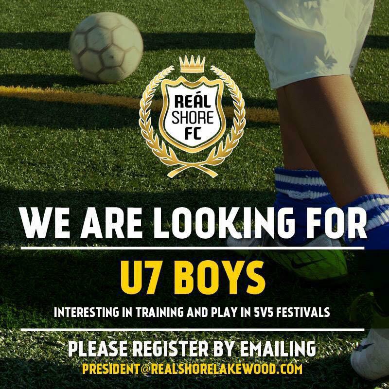 RealShoreLFC's tweet photo. WE ARE LOOKING FOR U7 BOYS FOR TRAINING AND 5V5 FESTIVALS.
Please contact us! ⚽️
#spring #realShoreFC #LetsGO http://t.co/pSIoiywru2