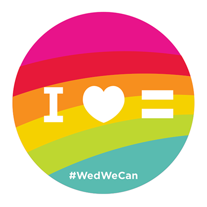 Show your support for all couples by sharing this symbol with your friends using #wedwecan! ht.ly/Mc6Fm