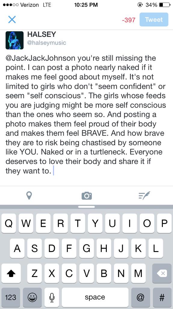 halsey tweet picture