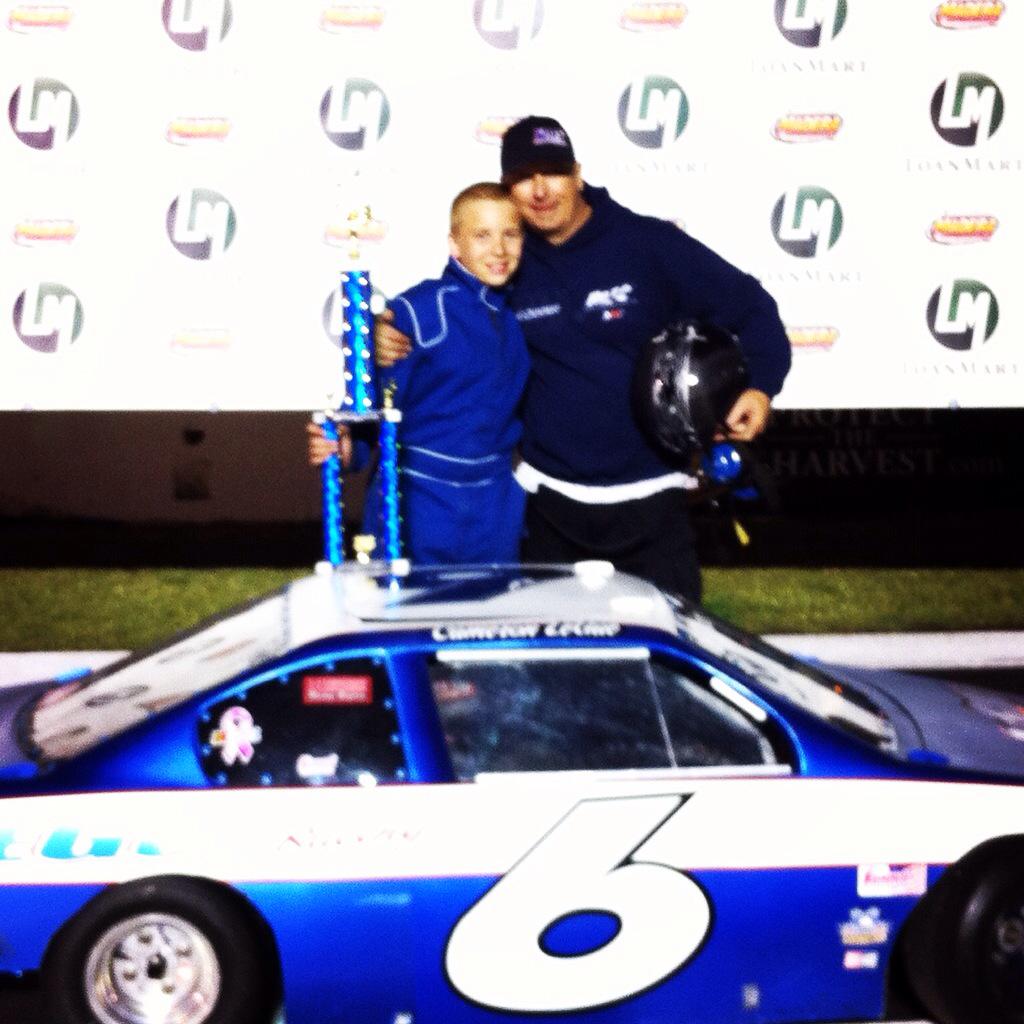 Cameron LeGue Main event win at Madera Speedway.