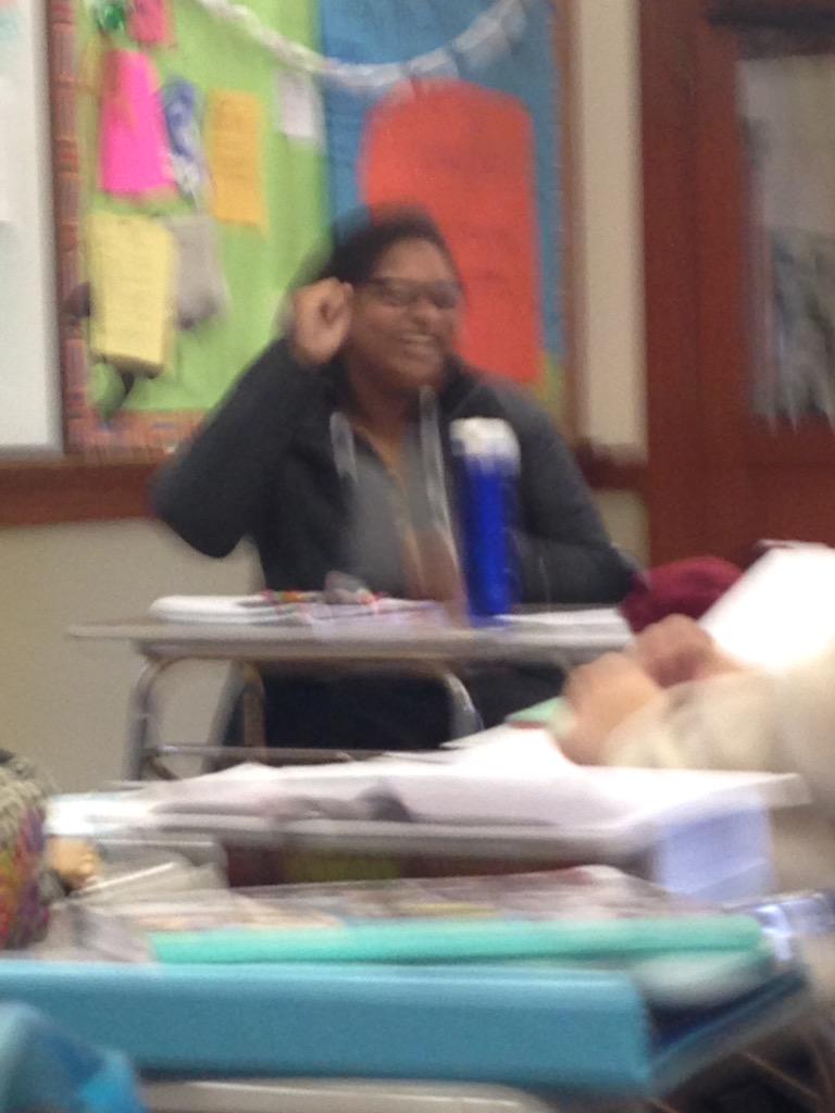 ashreacts1's tweet photo. When the teacher compliments you in class http://t.co/0xiHdqtbfK