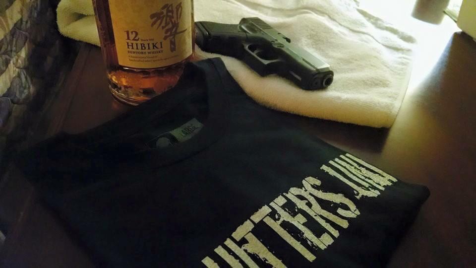 OfficialPHU's tweet photo. Dave Biggers posted his #PHUInTheWild w/ a sweet #Glock & a bottle of #Hibiki #whiskey after a long day training. http://t.co/WsJbR3ksUP