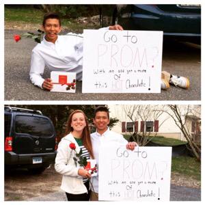 NMHSProm2015's tweet photo. Allie Noteware and Julio Cordero are going to junior prom! #shesaidyes http://t.co/EAyzPXRal4