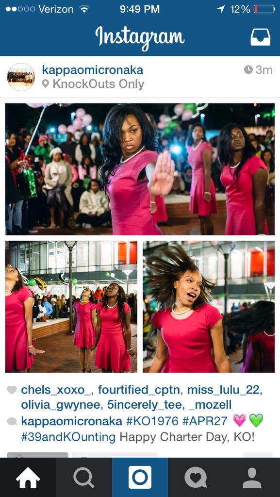 KappaOmicronAKA's tweet photo. #KnockOutsOnly 💗💚💁🏾 http://t.co/AfmzezhESb