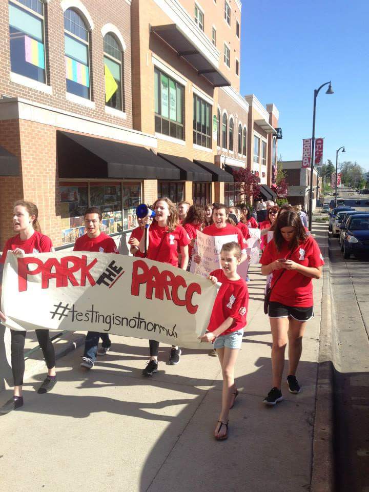 BlonoStudents's tweet photo. We want money for education, not for greedy corporations. #testingisnotnormal http://t.co/jZEVZVmw9l