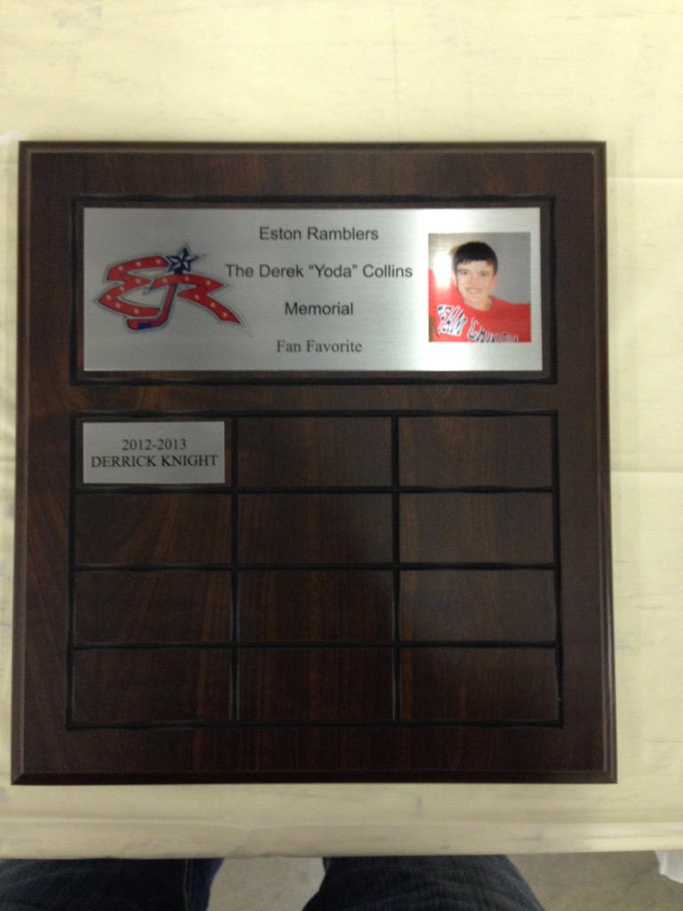 Please vote for our Derek Collins Memorial Fan Favorite Award by Messaging us on Twitter or Facebook