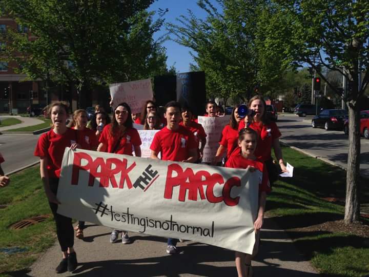 tanvi_singh01's tweet photo. Faced with overtesting, what do we say? Back off Pearson, not today! Don't forget to refuse PARCC #Testingisnotnormal http://t.co/ZwPkVgFViL