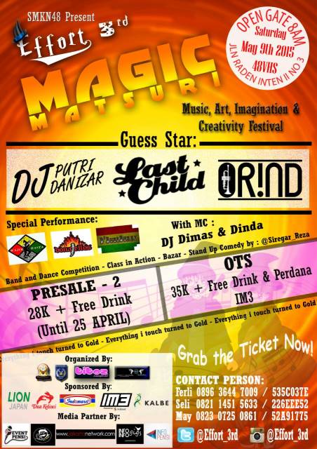 <a href="/Effort_3rd/">PENSI SMKN 48</a> Proudly Present : <a href="/Putri_danizar/">Diani Mega Putri</a> @My_LASTCHILD @Orind_PopSKA <a href="/siregar_reza/">Q - RAN</a> :) @outoftheboxOCTV