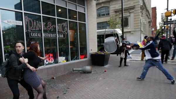 HumorTV__'s tweet photo. "I'll just throw this chair through a sports bar and social justice will be restored." #BaltimoreRiots http://t.co/pGCxqe8ZoW