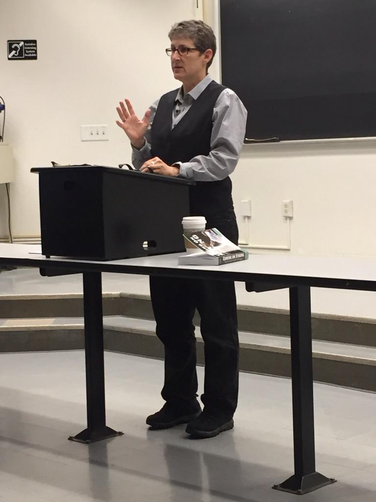 Thank you to alumni, Susan Cahn, for an informative talk on the history of Title IX. #sluglife #slugalumni