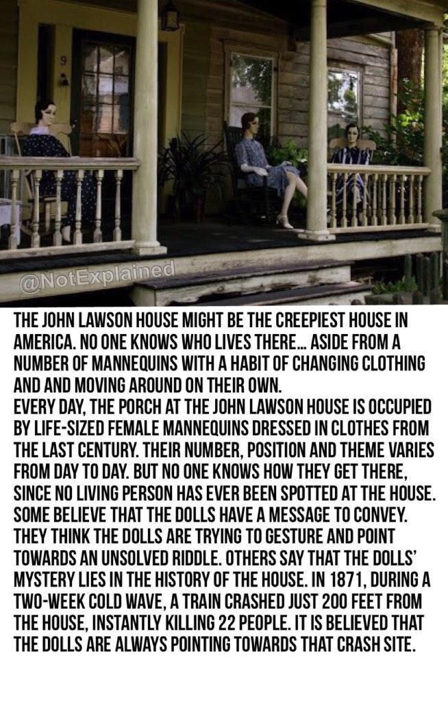 The Lawson House's Mysterious Moving Mannequins.