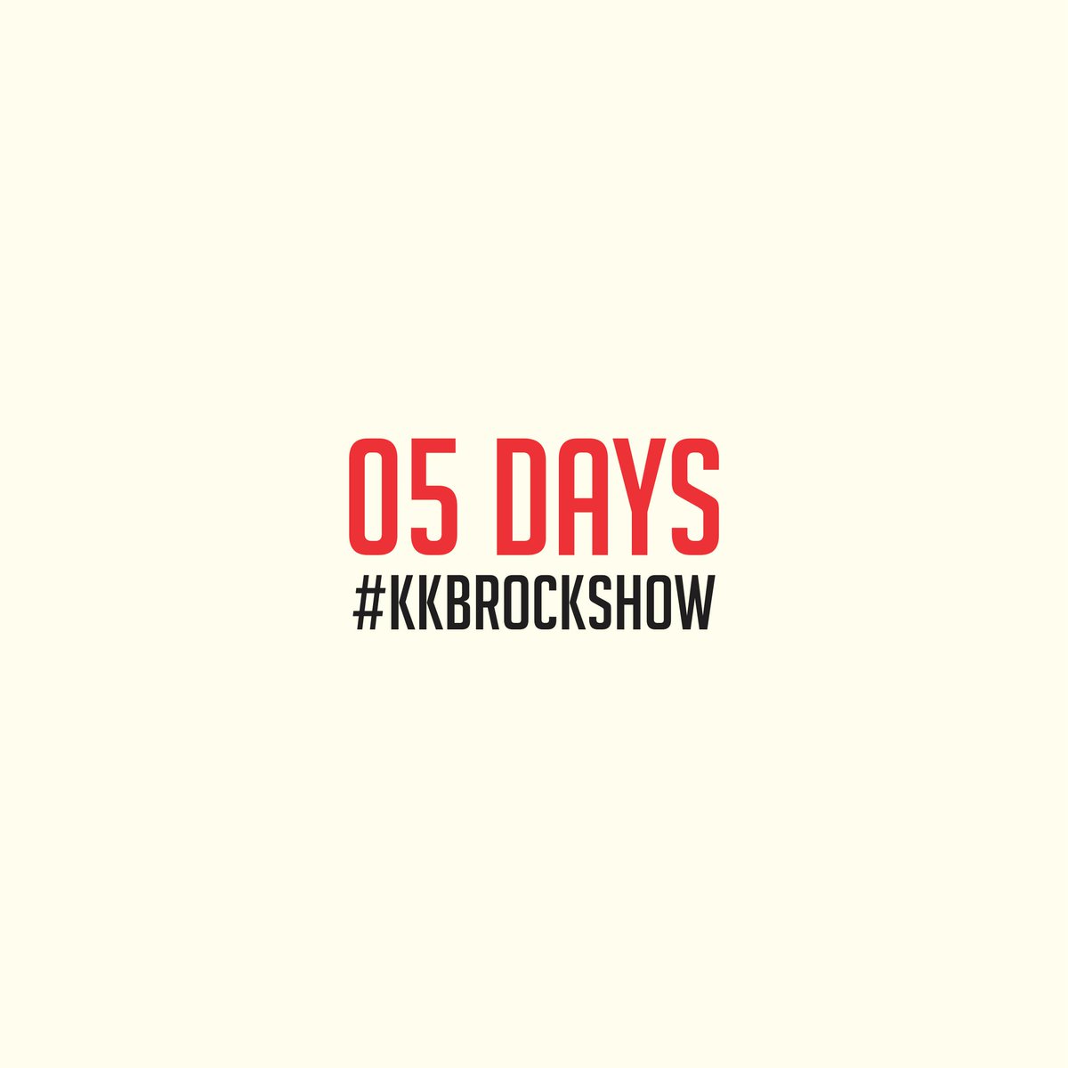 5 hari lagi...sudah siap? #KKBrockshow