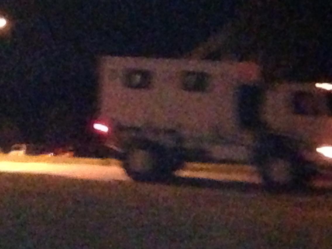 dcollinsWBAL's tweet photo. National Guard trucks leaving Camp Fetetered http://t.co/ZLhqHPhTek
