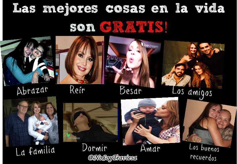 NoSoyTraviesa's tweet photo. " Lo MEJOR de la vida es gratis " @gabyspanic 👏👏👏  VERDAD ??? http://t.co/Qf1fLOeeTj