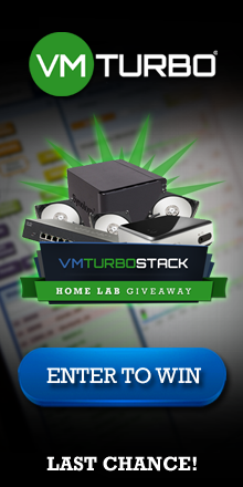 Turbonomic's tweet image. LAST CHANCE TO #WIN: vmt.link/1Hhwjyo #TurboStack #HomeLab #Tech #SysAdmin #giveaway