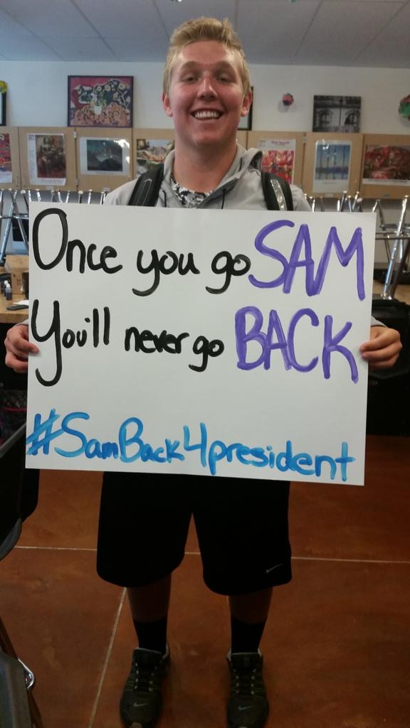 Vote for me for president for Stuco. Not James.