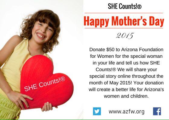 Mother's Day is just around the corner!  #shecounts #mothersday