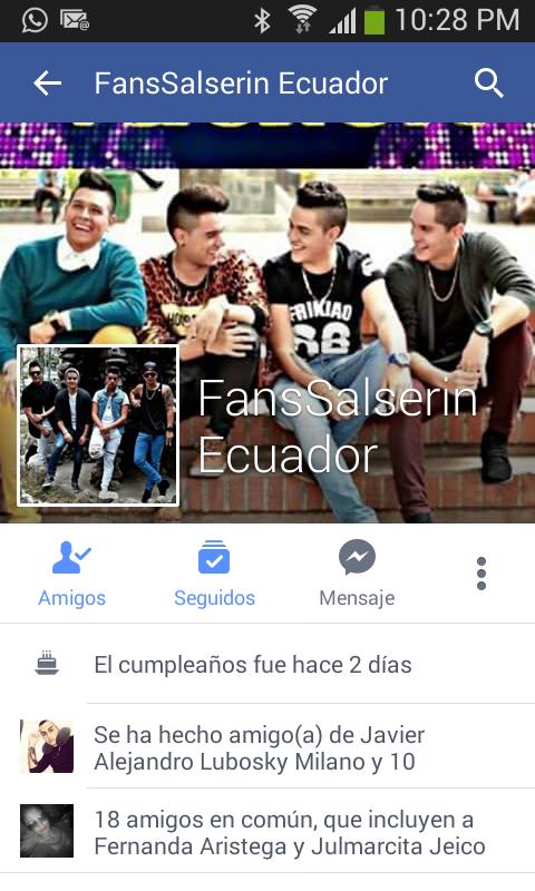 fans_SalserinEc's tweet photo. Ya estamos en facebook puedes encontrarnos como FansSalserin Ecuador! Que tengan buenas noches! http://t.co/PZS0uECIoY