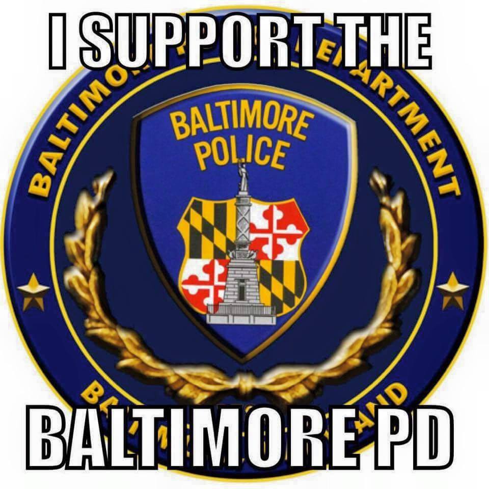 delmarvalocal's tweet photo. We stand in support of Law Enforcement at the #BPD. Prayers for their safety. #baltimorestrong  #BlueLivesMatter http://t.co/nWN4PJ7S1G