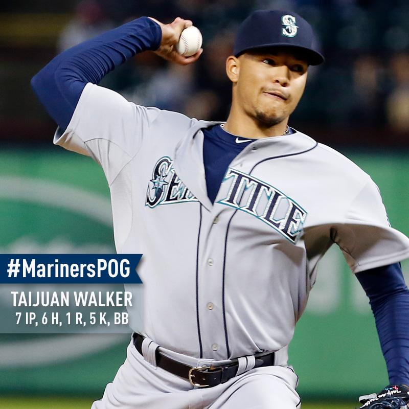 Mariners's tweet image. .@tai_walker was outstanding for 7 innings as he picked up the win. He's your choice for #MarinersPOG.