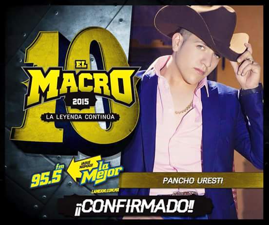 PromoArtistasOf's tweet photo. @panchouresti confirmado al #macro2015 de @lamejorgdl en #Calle2 #macro10 http://t.co/DT71CIunB7