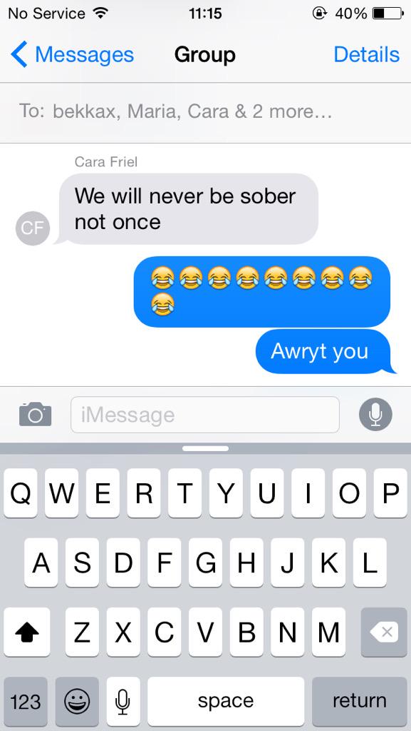 jadstew's tweet image. This weekend by @CaraaFriel #neversober #notonce 😂😂😂😂