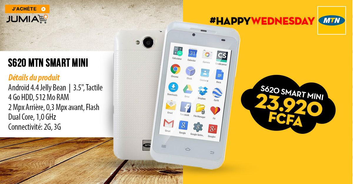 JumiaCameroun's tweet image. Profitez de 24H de #HappyWednesday sur ce #Smartmini
Powered by @MTNCameroon sur #Jumia
Visit jumia.cm/mtnshop