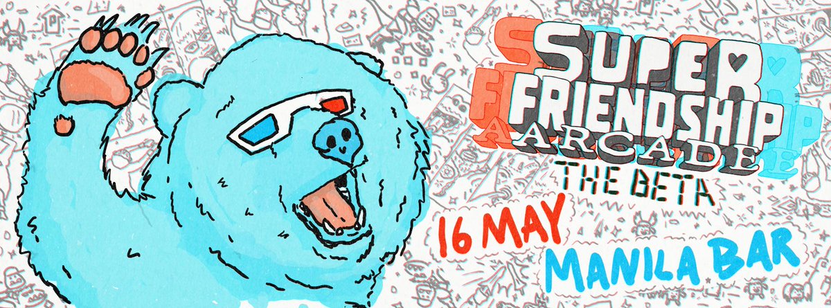 Ben_Rausch's tweet photo. For you're high-fiving pleasure, @FriendArcade returns! Saturday, 16 of May! @ManilaBar! Woo! https://t.co/JBF0I9FPgT http://t.co/nRjIsQgQw3