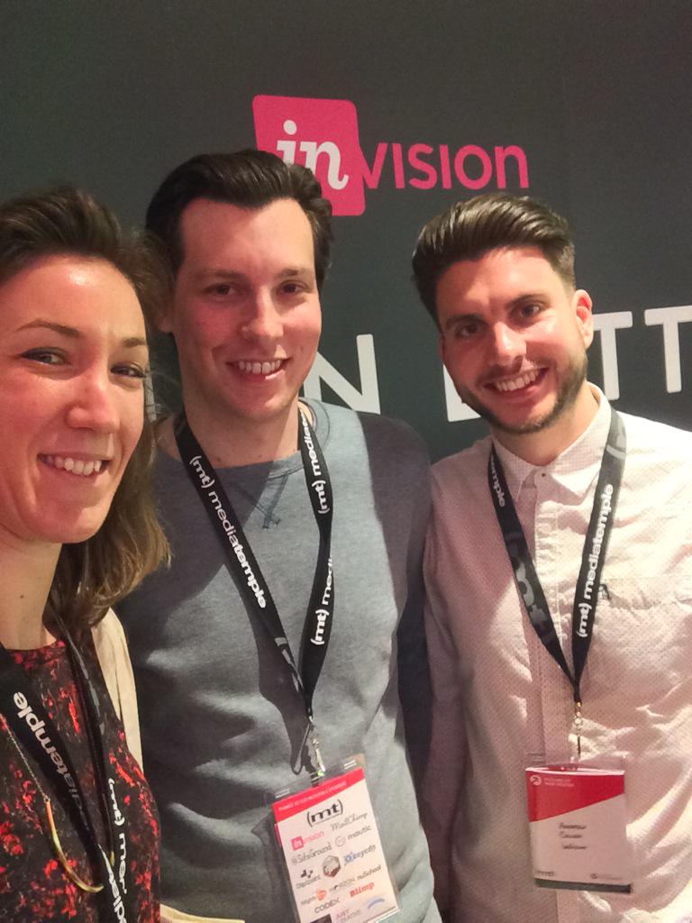 emily_ryan_web's tweet photo. Checking in on the guys at the @InVisionApp stand at #FOWD. Thanks for the shirt guys! http://t.co/nXU4pTE8FN