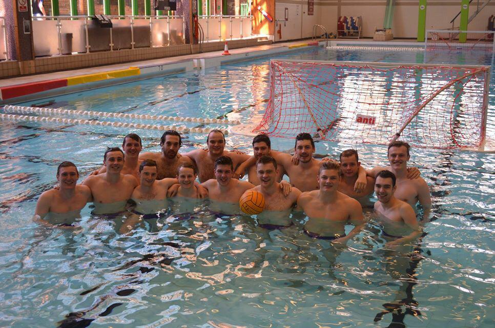 The men's team who have just been promoted to the top BUCS division!
