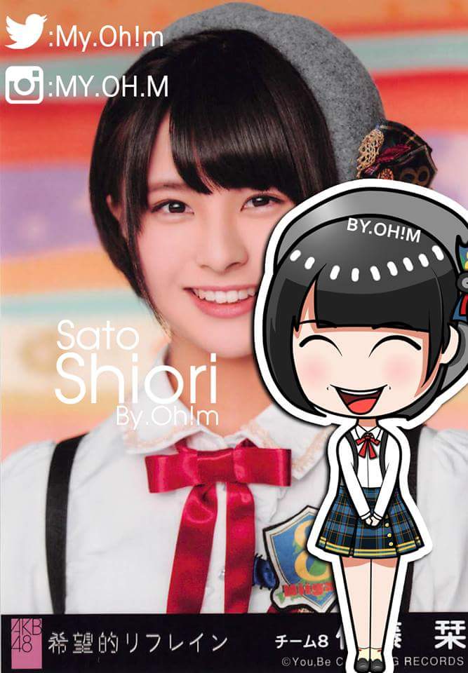 myohm335's tweet photo. Sato Shiori fanart by.Oh!m 
Smile! smile! ยิ้มพิฆาต
#MyOhm #Team8 #チーム8 #AKB48 http://t.co/QnUgtMwexu