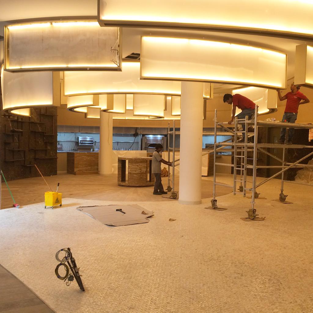 Jean-Georges-dubai kitchen restaurant coming along nicely, so excited!