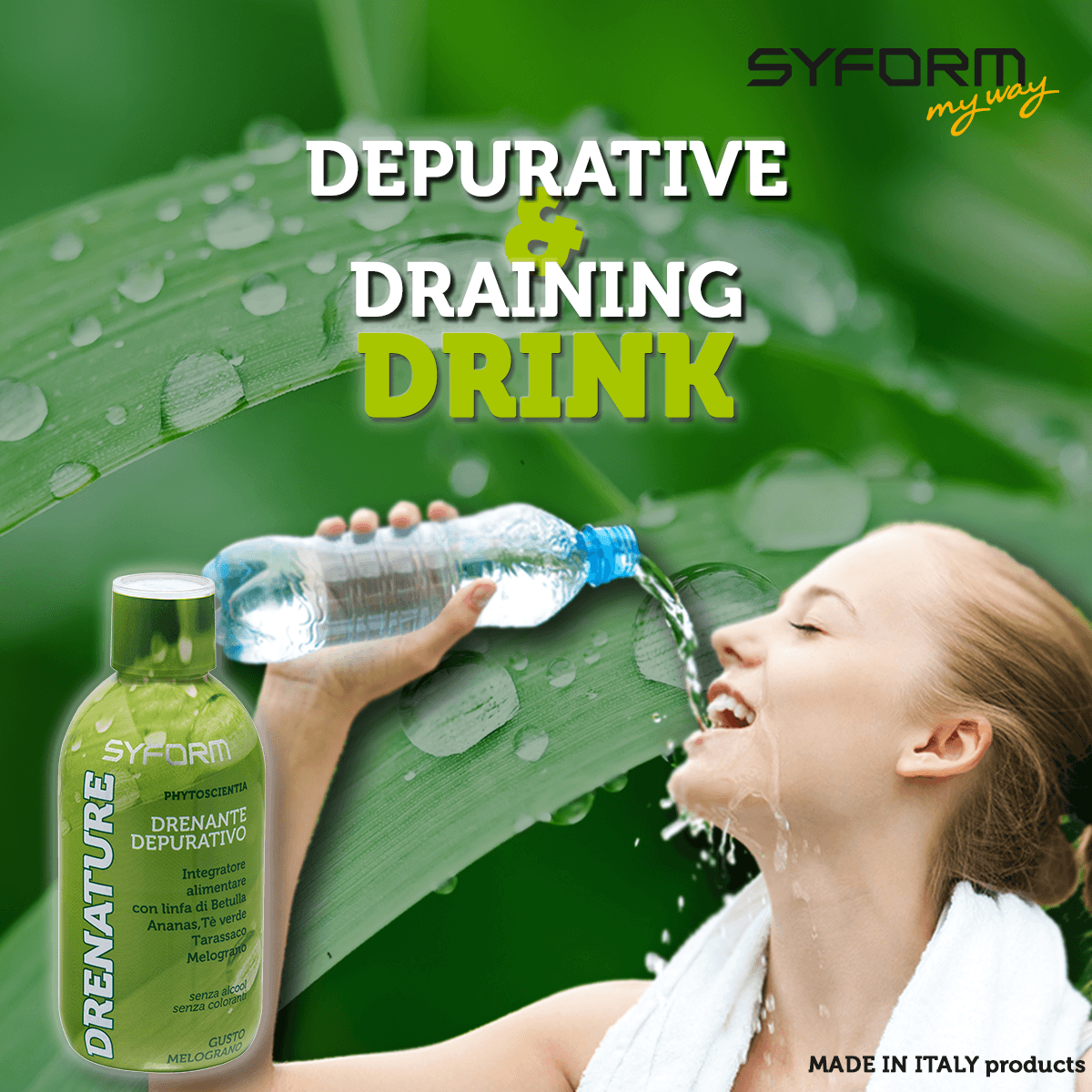 DRENATURE - Bevanda depurativa, drenante.
Disponibile nello STORE al link: goo.gl/SvRi9l
#syform