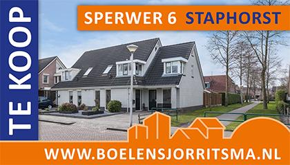 #TE #KOOP Sperwer 6 #Staphorst | kindvriendelijk, vrij uitzicht, vrije tuin | iturl.nl/snu7lO