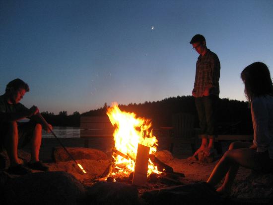 #ChooseDay What do you love about this setting around the campfire? The night sky or frying marshmallows with family?