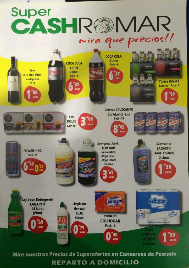 SuperCashRomar's tweet photo. ya podéis disfrutar de una nueva oferta en @SuperCashRomar (Coria,Puebla,Almensilla) del 27-15 Mayo. http://t.co/y75B8Abrr9
