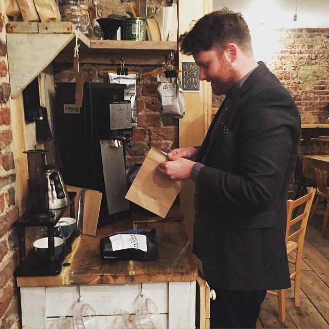 TobyEgelnick's tweet photo. Official coffee sponsor @TheGBswhatwhat grinding the #LBL2015 morning #coffee motivation
@RettUK donations welcome… http://t.co/cQYFioYRBm