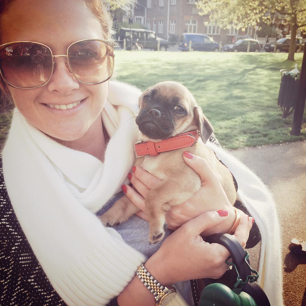HallysLondon's tweet photo. @TheGlamMummy this morning with new pal Henri who'd just been into @LittleHLondon to pick up a #bloomboost smoothie!💛 http://t.co/aNkJGhSdzL