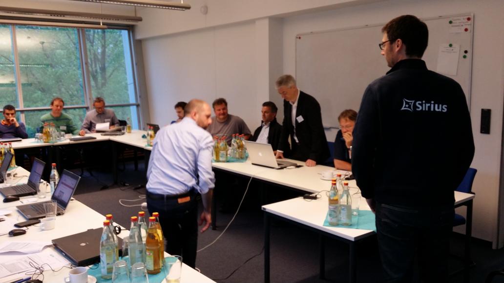 cboudjennah's tweet photo. #sirius roadshow in Munich: busy room :) http://t.co/d7Zxj7DL5a