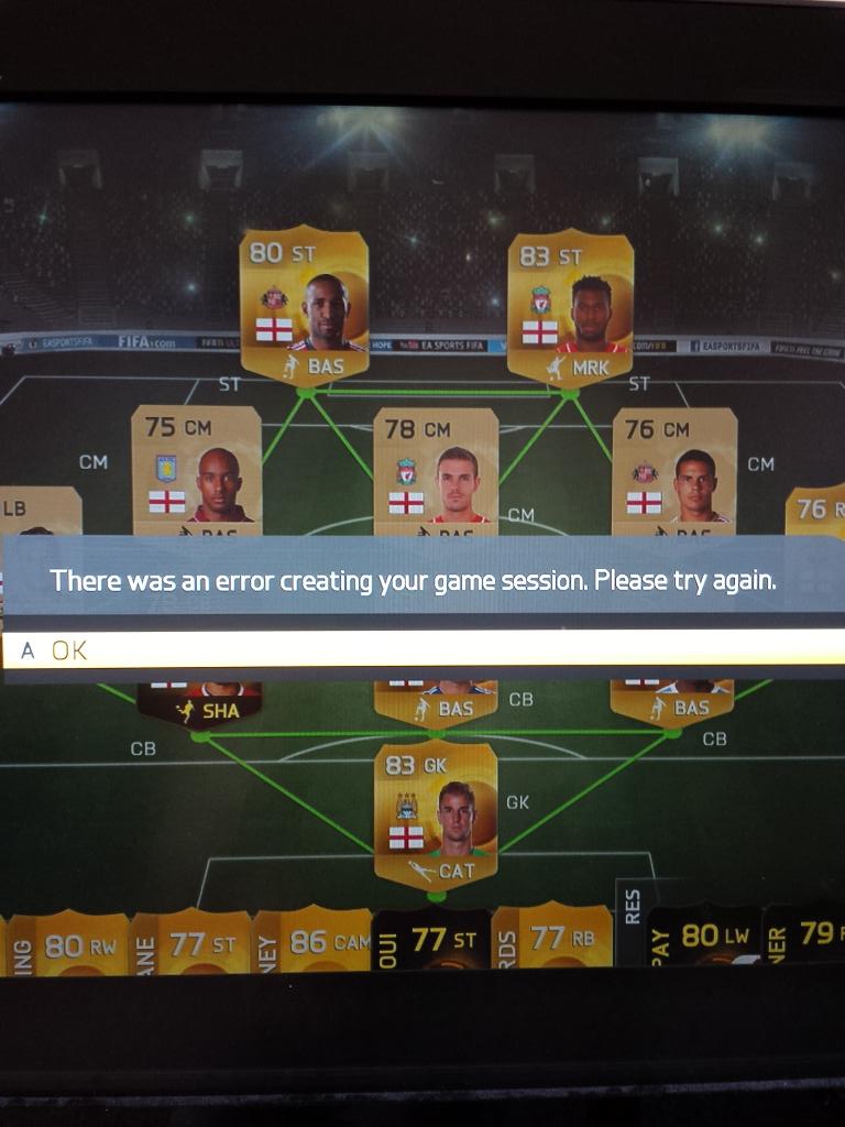 xRODKIMBLEx's tweet photo. @EASPORTSFIFA i cant seem to play the final of my gold cup. This is what happens. Its been like this since dec http://t.co/03zwW9k3bs