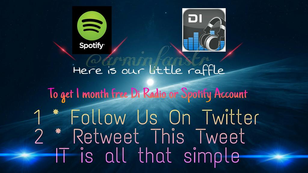 arminfanstr's tweet photo. 🎉Retweet this tweet to get Di.Radio Premium or Spotify account #Asot #trancefamily #asot711 #trance #asot710 http://t.co/ceq0pXnkr6