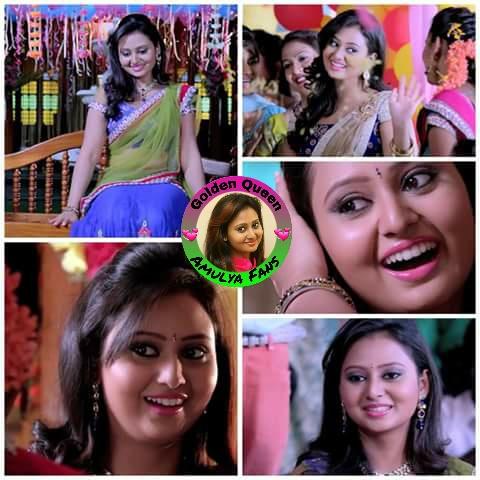 kannada_picture's tweet image. Cute &amp;amp; Lovely Expressions by @Amulya_moulya in Ninnanda Nodalendu song from #Maley movie