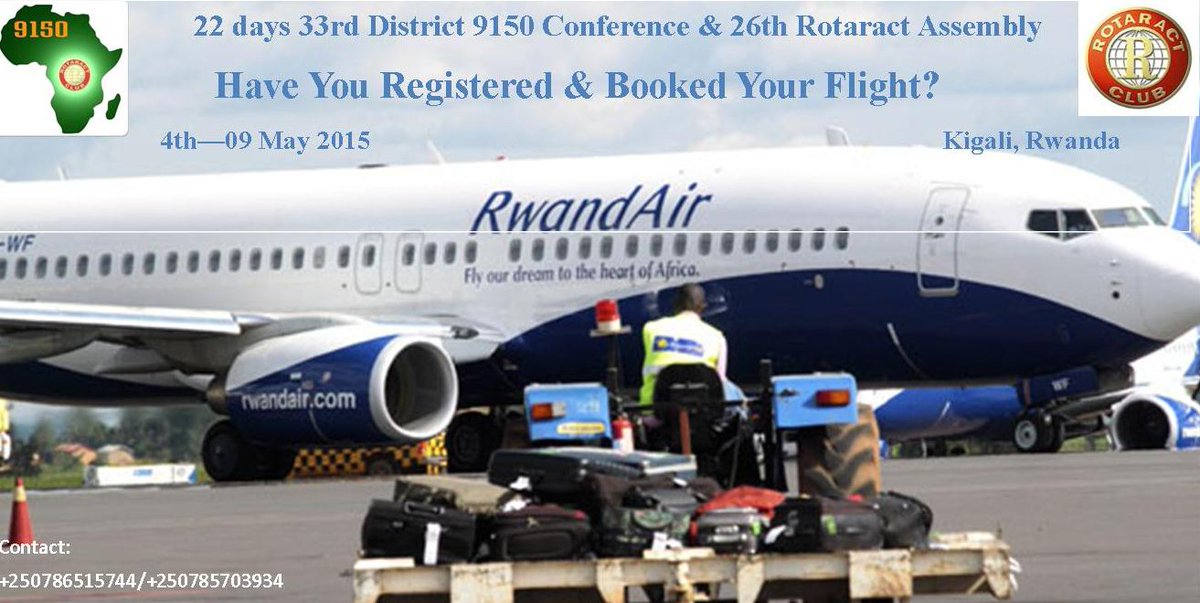 vumi6's tweet photo. Its only 5 days to our #KigaliCDD2015 for #D9150 #Rotaract. Have you registered? @RctD9150 @chazalle @PKOloo http://t.co/ESJCtGgHQ6