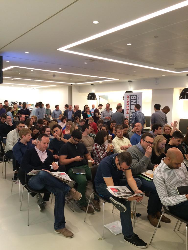 NiamhPGarvey's tweet photo. Amazing turnout @MECUK this morning! #trinitymirrorsolutions #ModalBritain http://t.co/ip5ezzXXaY