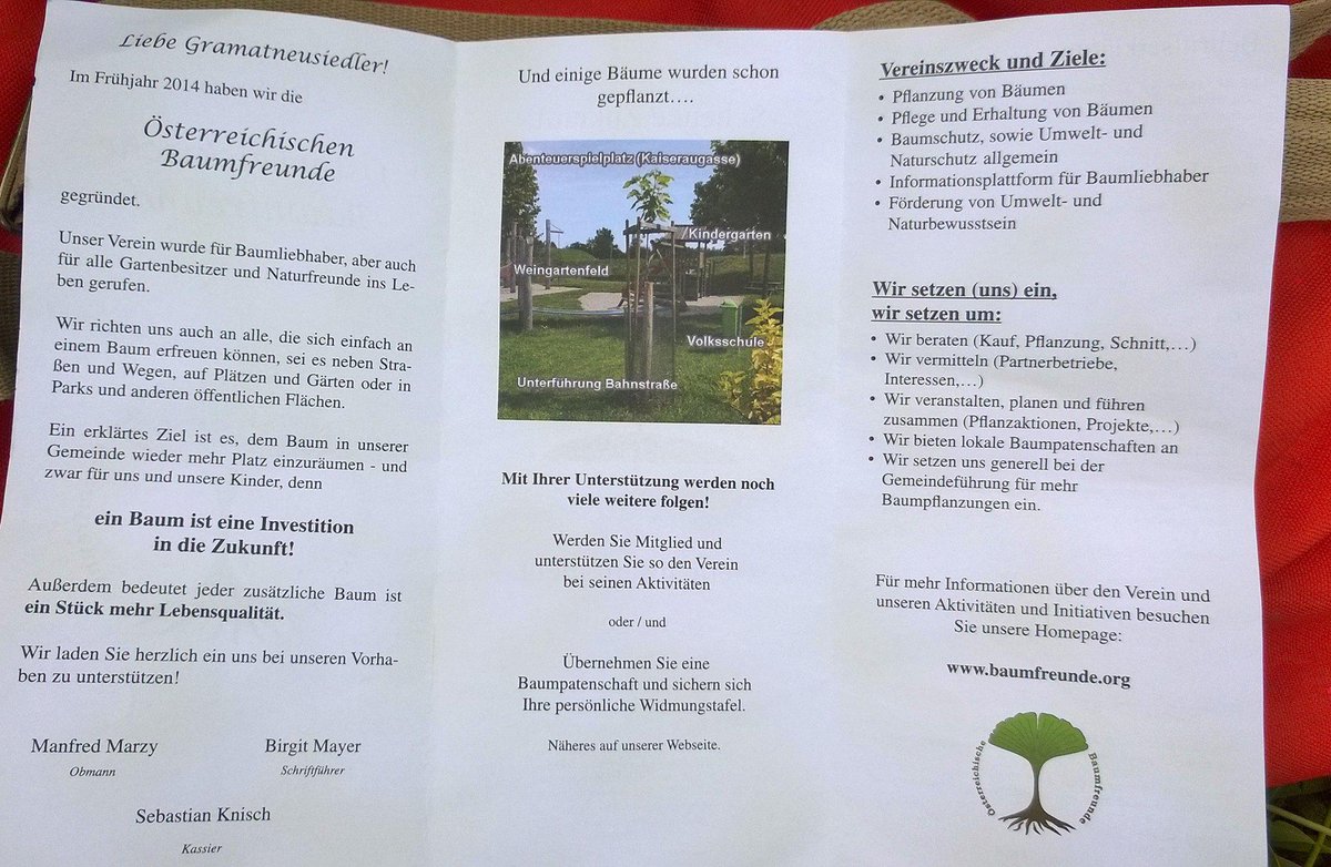 markuswurzer1's tweet photo. Tolle Initative aus #Gramatneusiedl: die #Baumfreunde, Infos @ http://t.co/GXEXgGwK0y #plantatree #bäume #baum http://t.co/ICwN2sWuju