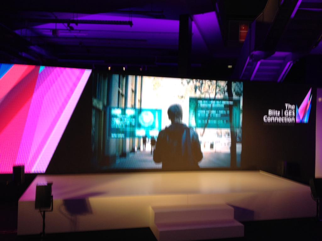 GES_EMEA's tweet photo. Stage is set for the #TheBlitzConnection can't wait to see you all #eventprofs @SCM_Events http://t.co/4FUvLJIs7J