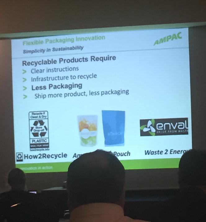 carlosludlow's tweet photo. Ampac, one of the largest packaging companies in the world, talks about @EnvalLtd recycling at Plastic Pouches 2015. http://t.co/zcd4m5NuhT