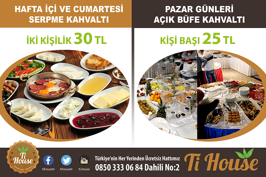 Güne Mutlu Başlamanın Doğru Adresi... Ti House Eryaman...
