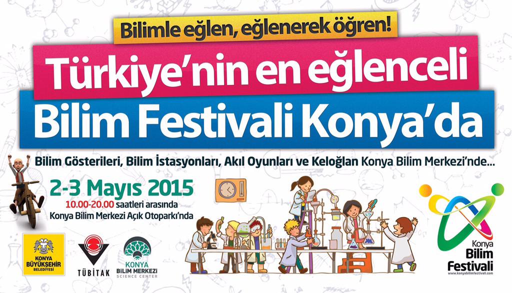 konyakultur's tweet image. Türkiye'nin en eğlenceli Bilim Festivali 2-3 Mayıs tarihlerinde Konya Bilim Merkezinde sizlerle...davetlisiniz...