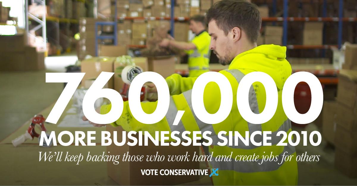 CCHQPress's tweet photo. Let's keep backing those who work hard and create jobs. Only a vote for @Consrevatives will #SecureTheRecovery http://t.co/qhqRrnF8Ke